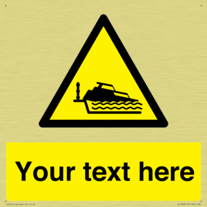 Custom warning grounding cruiser on lock cill